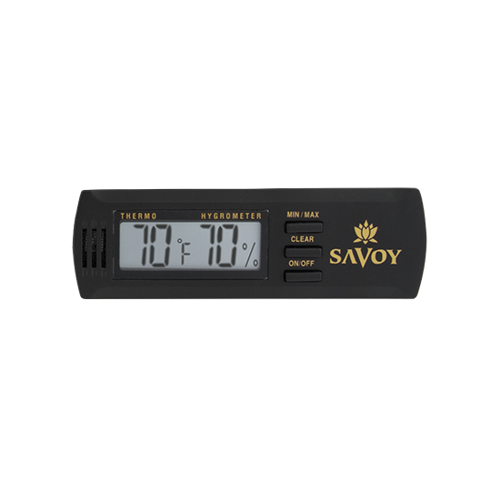 2 Pack Digital Cigar Humidor Hygrometer Thermometer Temperature Round
