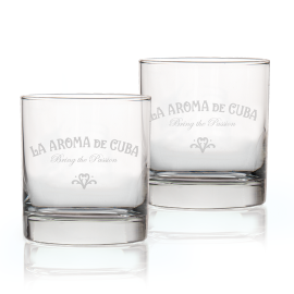 La Aroma de Cuba Rocks Glasses 