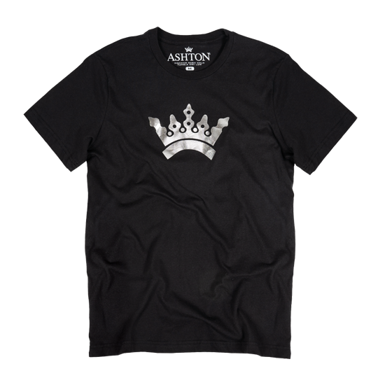 Ashton 'Chrome Crown' Tee Black - Cigar Gear - Accessories